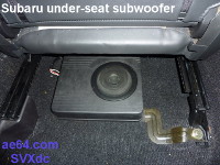 Subaru OEM under-seat subwoofer